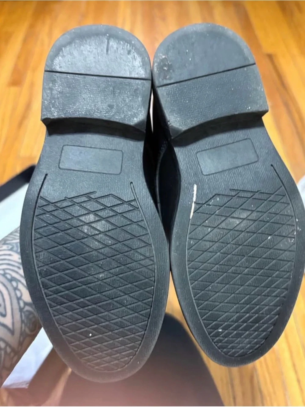 Little boys size 10 Black Lace-Up Dress Shoes - Classic Cap Toe